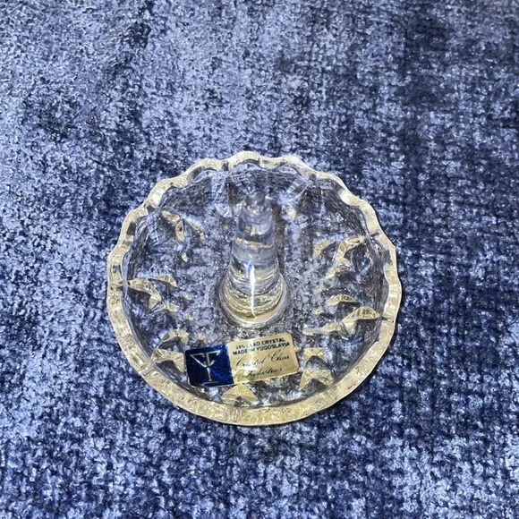 NIB Crystal Ring Holder.  24% lead Crystal - Picture 2 of 6